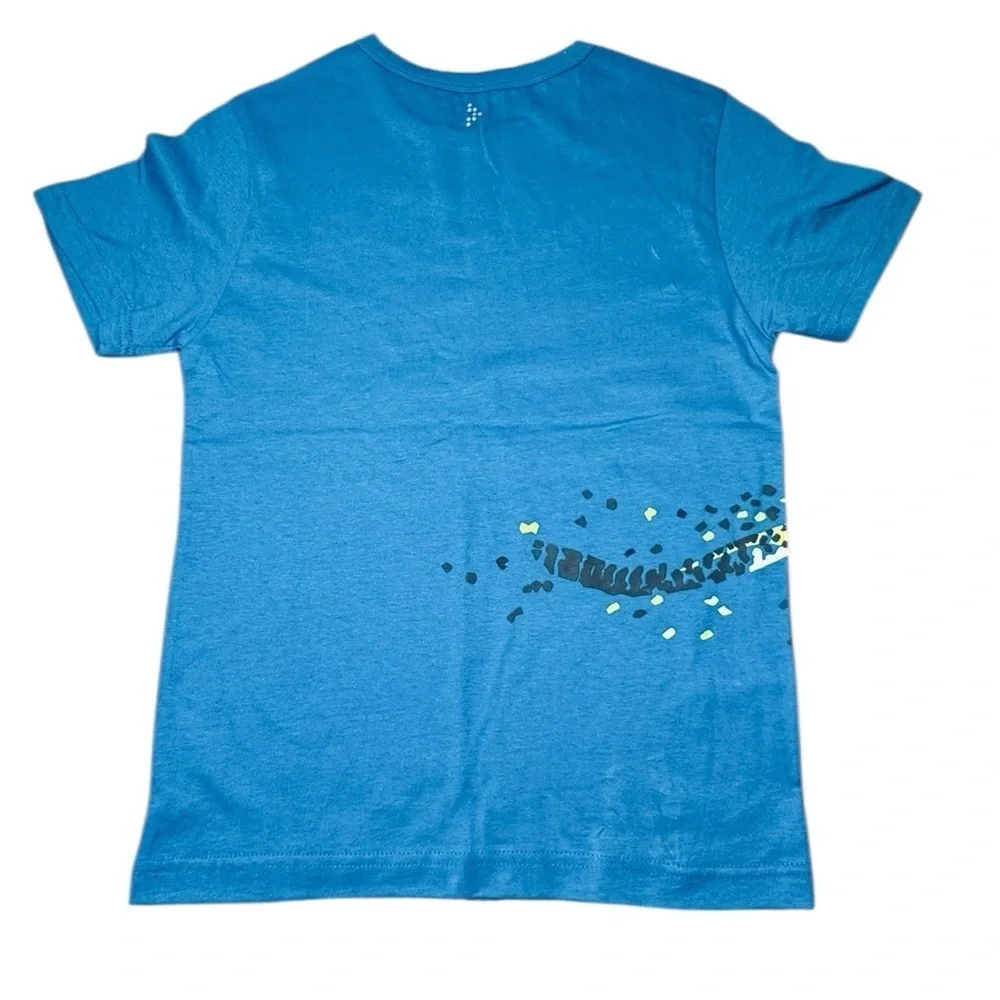 Gymgo Blue Cheetah Graphic Tee – Size M (7–8)